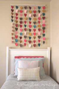 I am twitterpated over this heart wall hanging...