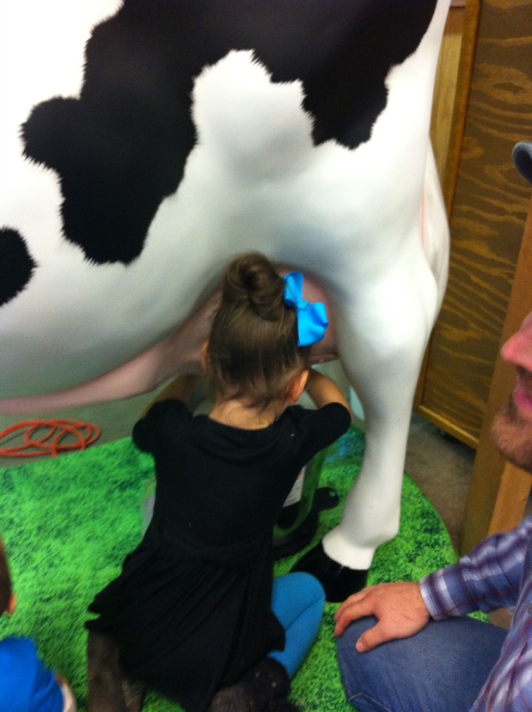 Sawyer LOVED the milk cow.  She now thinks we need one...