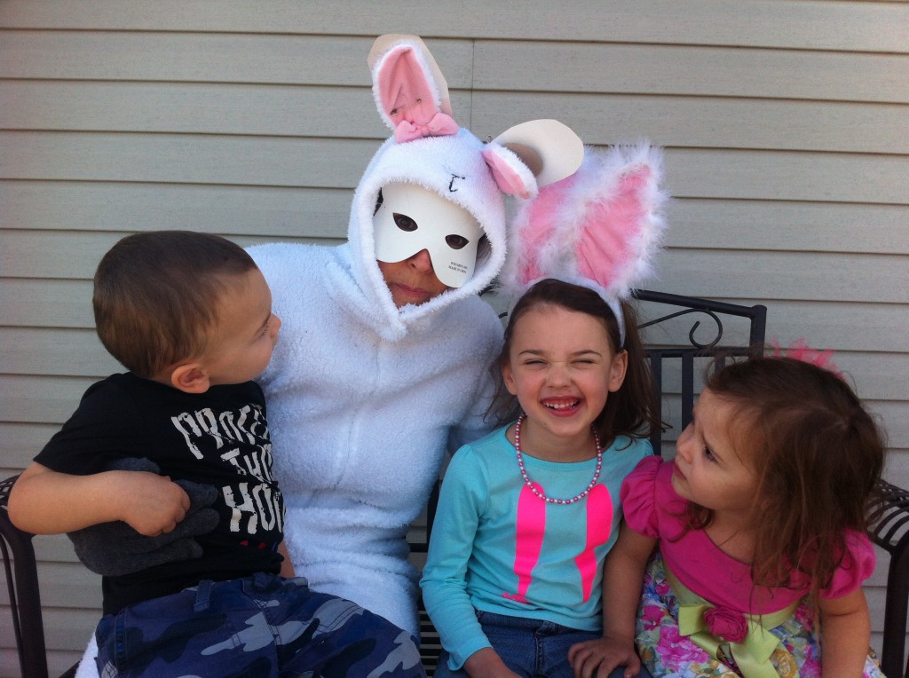 The Easter bunny came for a visit!