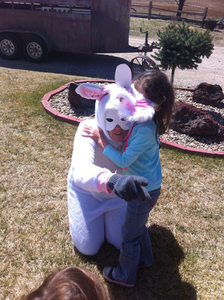 Telling the Easter bunny bye...