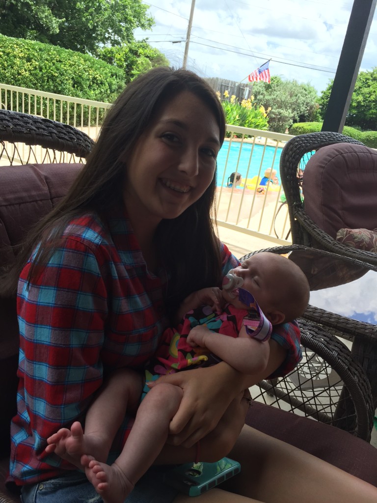 Cousin Camryn and baby Sayble