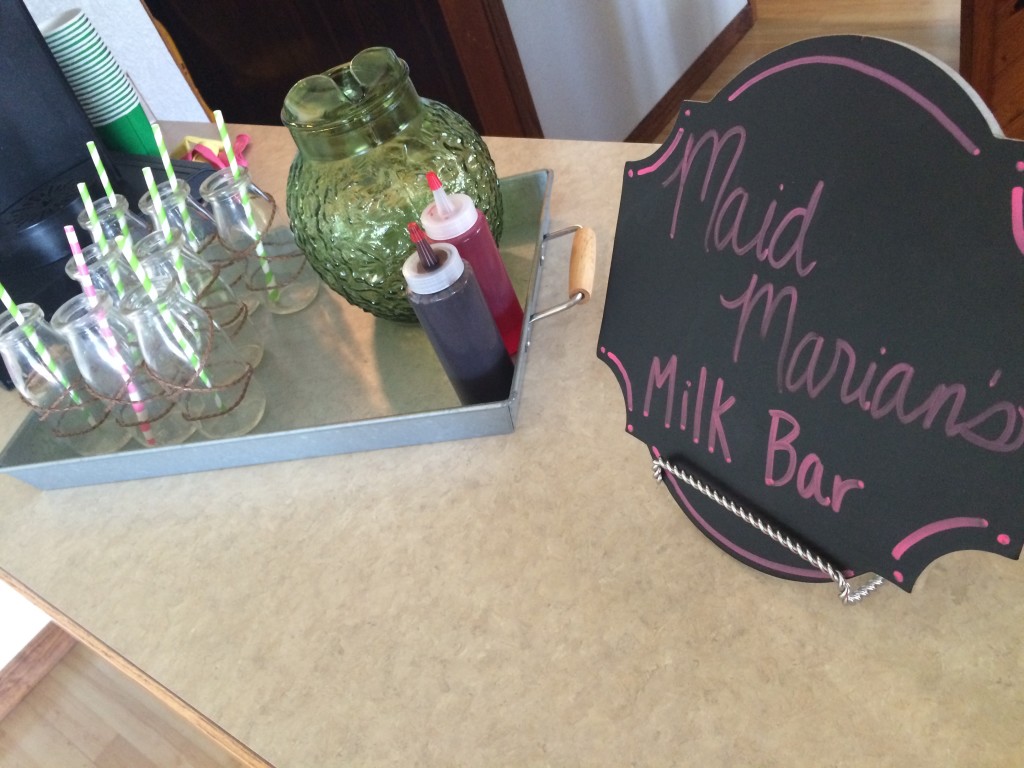 Maid Marian's milk bar - these kids could put away the milk!