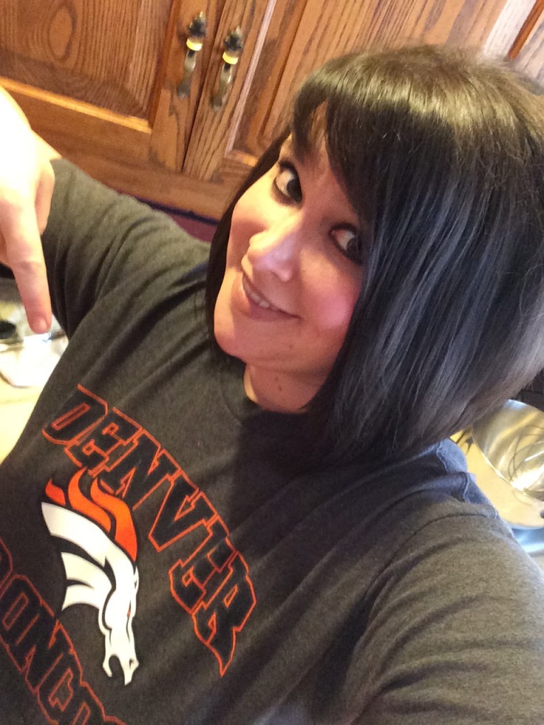 I rooted for the Chiefs last weekend...in my Bronco's gear, of course!